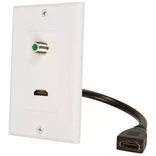 Los Compradores Sealan La Placa De Pared Coaxial De Hdmi P