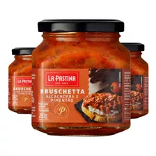 Bruschetta La Pastina Alcahofra E Pimentão 280g (3 Und)