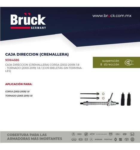 Caja Direccion Chevrolet Corsa 2002 1.4 Bruck-germany Foto 3