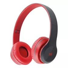 Fone De Ouvido Bluetooth Fm Micro Sd Newlink Hs117 Vermelho