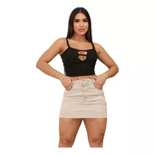 Cropped Com Decote Blogueira Lançamento Top Roupa Feminina 