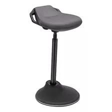 Songmics Silla De Escritorio De Pie, Taburete Ergonómico Ajustable, 23.6-33.3 Pulgadas, Silla Giratoria De Equilibrio Para Sentarse, Almohadilla Inferior Antideslizante, Gris Uosc02gy