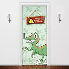 Adesivo Para Porta Decoração Casa Infantil Dinossauro