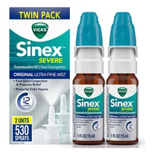 Vicks Sinex - Spray Nasal Severo, Niebla Ultra Fina Original