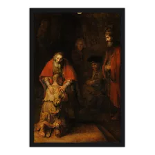 Quadro 34x49cm Rembrandt - Retorno Do Filho Prodigo