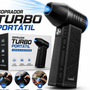 Soprador De Ar Turbo Automotivo Limpeza Profunda Portatil Sem Fio Multifuncional Churrasqueira Janelas Poeiras Landara Preto