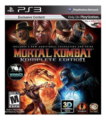 Mortal Kombat  Komplete Edition Warner Bros. Ps3  Digital