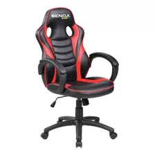 Cadeira Giratória Gamer Benoá Elevação A Gás Rodízio Cor Preto/vermelho