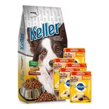 Keller Adulto 22kg + 5 Pate + 6 Pagos