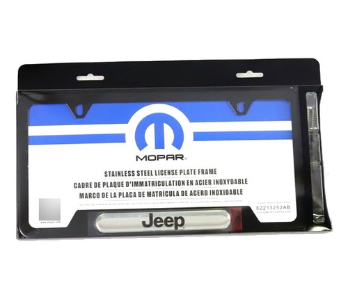 Porta Placa Negro Logo Jeep Grand Cherokee L Jeep 22/23 Foto 4