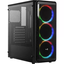 Gabinete Gamer Aerocool Si-5200 Rgb Mid Tower 3 Fan Argb