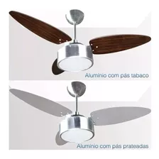 Ventilador De Teto 3 Pás Mdf Dupla Face Fharo Ventisol 220v