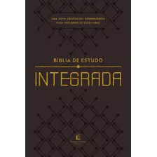 Livro Bíblia De Estudo Integrada, Nvi, Couro Soft, Marrom