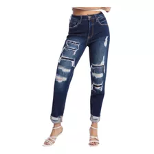 Jeans Dama Mezclilla Skinny Mom Tiro Alto Balam