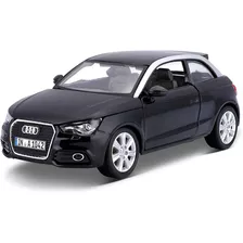 Burago Audi A1 Negro Escala 1/24 Abre Puertas Capot Metal 