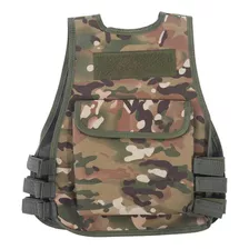 Chaleco Táctico De Camuflaje Infantil Ajustable Para Exterio