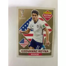 Carta Del Mundial Extra Sticker De Giovanni Reyna Dorada