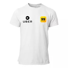 Camiseta Camisa Estampada Motorista App 99 Uber Aplicativo