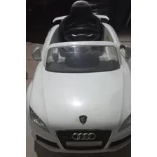 Auto A Bateria Audi Tt Blanco Con Control Remoto Y Cinturon