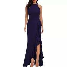 Vestidos De Noche Largo Mujer Elegante Fiestas Con Abertura