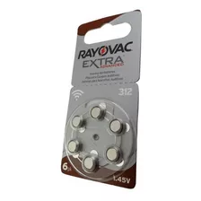 Pack 6 Pilas Rayovac 312 Batería 1,4v Audífono - Todopilas