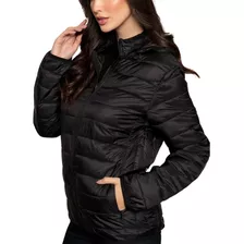 Jaqueta Feminina Puffer Impermeável Térmica Frio Capuz Neve 