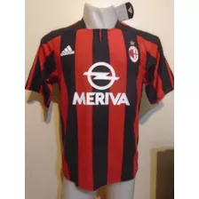 Camiseta Milan Italia 2003 Shevchenko #7 Doble Tela Ucrania