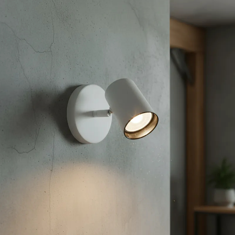 Aplique Spot Móvil Led 1 Luz De Pared / Techo Minimalista