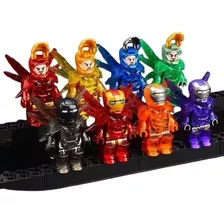 Boneco Homen De Ferro Compatível Com Lego Da Wm Kit Com 8pçs