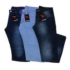 Kit 3 Calça Jeans Masculina Slim Original Elastano Lycra