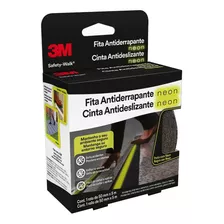 Fita Antideslizante Neon 3m Fotoluminiscente 50mm X 5mt Fs Cor Preta