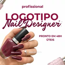 Criar Fazer Logotipo Logo Logomarca Nails Designer Manicure 