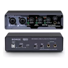 Bomge Usb Audio Interface (24 Bit/192 Khz) Con Xlr, Alime