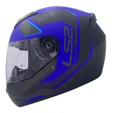 Casco Moto Integral Ls2 352 Ironface Negro Azul Modelo 2021 Color Negro/azul Mate Tamaño Del Casco L
