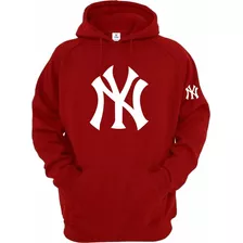 Sudadera Yankees De Nueva York Con Gorro Y Cangurera