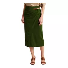 Falda De Tubo Petiteralph Lauren Color Verde Para Mujer