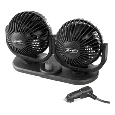 Ventilador Automotivo Duplo12v Ajustável Carro Van Caminhão