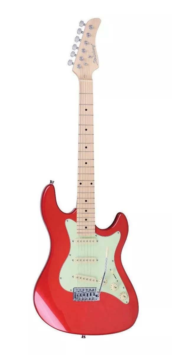 Guitarra Elétrica Strinberg Sts Series Sts100 Stratocaster De  Tília Metallic Wine Red Brilhante Com Diapasão De Bordo