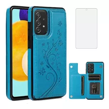 Funda De Telefono Para Samsung Galaxy A52 Azul