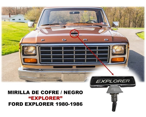 Emblema Para Cofre Ford Explorer 1980-1986 Varios Colores Foto 2