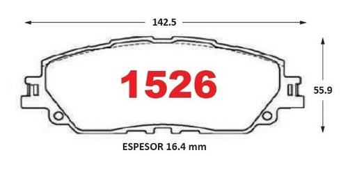 Pastillas De Frenos Delanteras Toyota Camry 2.5 2017-2021 Foto 2