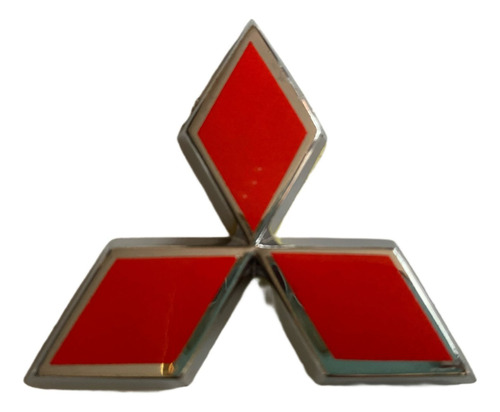 Foto de Emblema Mitsubishi Lancer Persiana Trebol Mediano 5.5 Cm