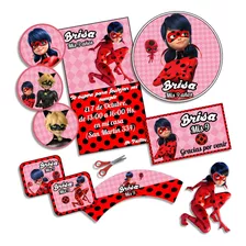 Kit Imprimible Miraculous Ladybug Personalizado Cumpleaños 