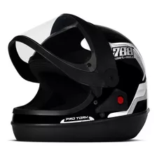 Capacete Sport Moto 788 Preto/branco 58 