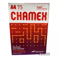 Papel Sulfite Chamex Office Br 75g A4 Com 500 Folhas 210mm
