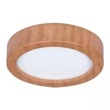 Plafon Led De Madera Panel 12w Estilo Nórdico Circular Cx