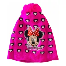 Gorro De Lana Minnie Mouse Para Niñitas De 3 A 10 Años