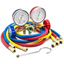 Biltek Hvac R12 R22 R502 A-c Diagnostic Manifold Gauge Kit W