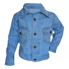 Jaqueta Infantil Masculina Jeans 100% Algodão 2 A 8 Anos