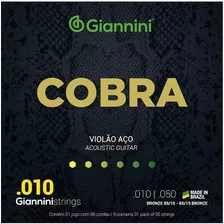 Giannini (brasil), Encordado Acústica .010 Bronze 85/15